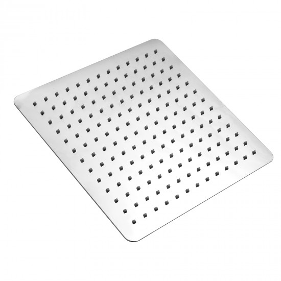 300mm 12 inch Stainless steel  Super-slim Square Chrome Rainfall Shower Head 